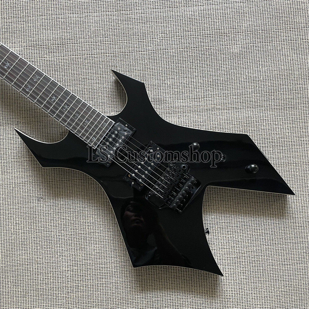 Custom 7 String B.C Rich Warlock Electric Guitar Black Widow