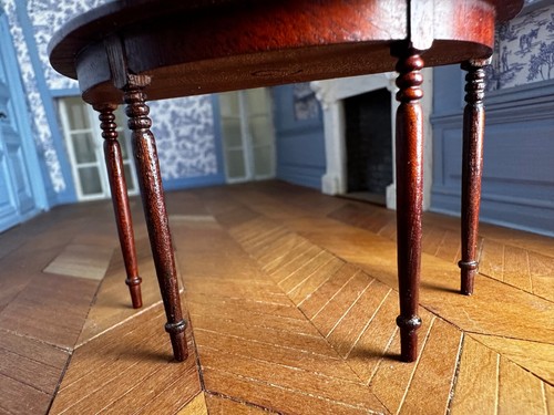 Maison de poupées miniature 1:12 demi lune table par ESCUTCHEON - Photo 5/11