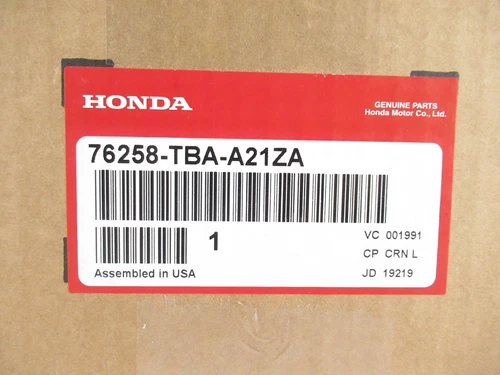 Genuine OEM Honda 76258-TBA-A21ZA Driver Side Mirror 2017-2021 Civic