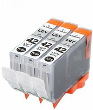3 Compatible ink Cartridges for Canon CLI-42 Inkjet PIXMA PRO-100 3 LightGray 