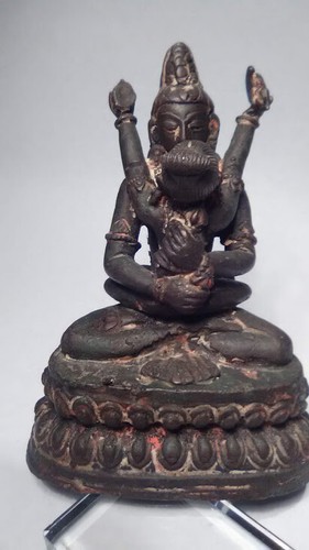 Fine antique Tibetan Vajradhara and Consort figure - Picture 5 of 12