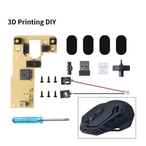 For Lab DIY 3D Printing Wireless Mouse Kit Model Computer Mouse Components - Picture 7 of 8