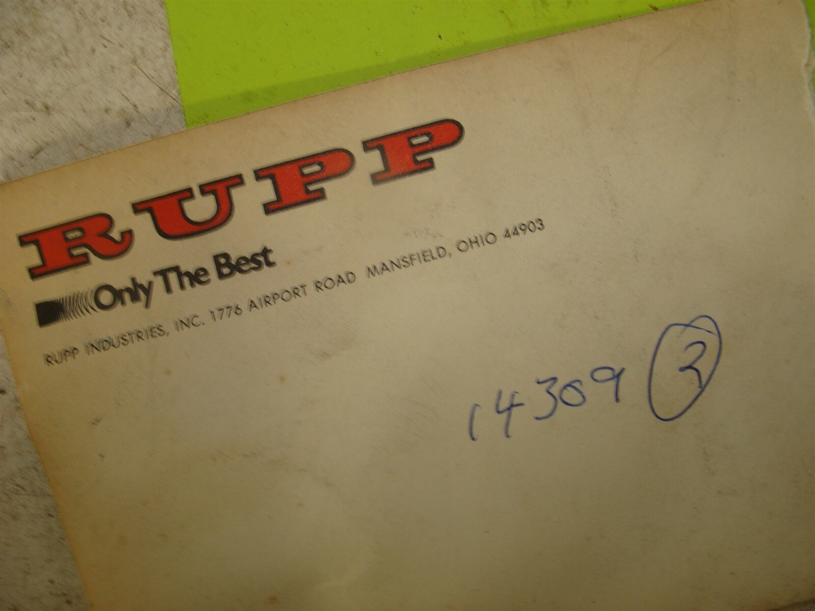 NEW NOS Rupp snowmobile vintage washers shims spacers large 14309