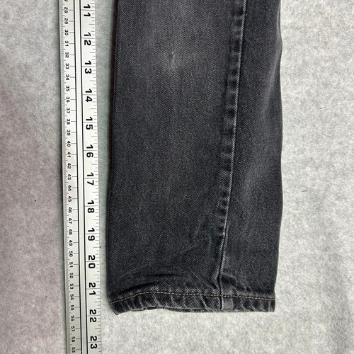 Vintage Levis SilverTab Jeans Boys 9 Black Loose Slim Fit Denim 100% Cotton USA - Picture 6 of 9