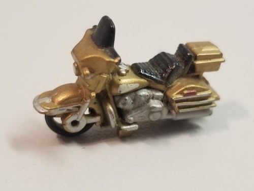 Micro Machines Harley Davidson Electraglide Motorcycle Gold 1989 Galoob