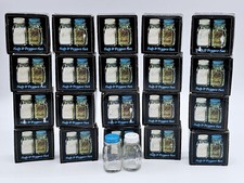 Lot 20 Vtg Mini Ball Mason Jar Glass Salt Pepper Shaker Wedding Event Restaurant