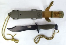 DEFENDER XTREME 12" Tactical Survival Hunting Knife, Sheath Military Fixed Blade