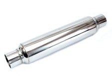 Glaspack Endtopf Ø 3'' Ø 76mm Edelstahl Auspuff Mittelschalldämpfer Universal