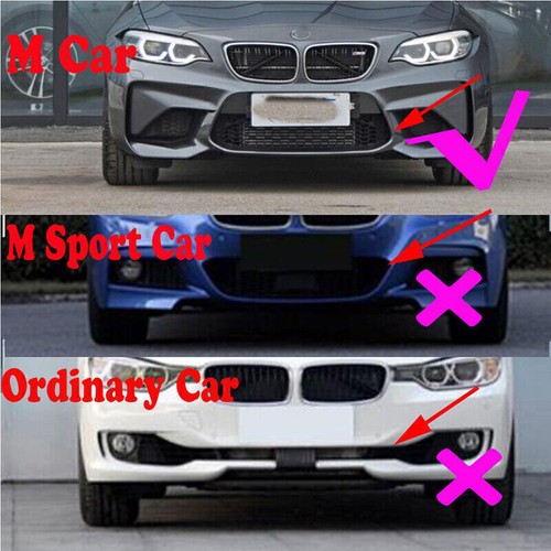 For BMW 2015-2020 F80 M3 F82 M4 Rear Bumper Diffuser +Corner Valance Cover Black - Picture 3 of 11