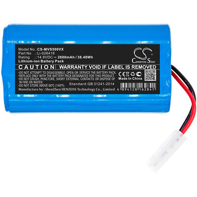 BATTERIE 2600mAh Type Li-026418 For Xiaomi Mi Robot Vacuum-Mop 2 Lite MJSTL