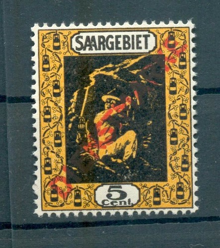 Saar Service 2b Good Color, Uncommon Offer! MNH Stamprato + Gepr. Ney 20