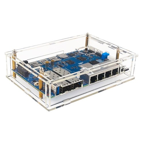 Acrylic Cooling Case Enclosure for Banana Pi Cover and Display Protector - Afbeelding 3 van 8