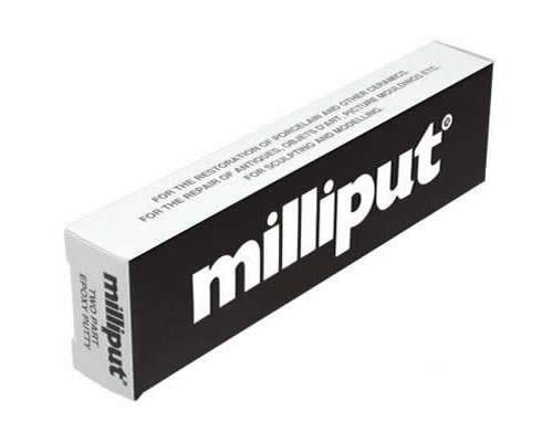 Milliput - Schwarz 2 Teil Epoxy Kitt / Füller - Neu 113g Packung - UK 2nd Class