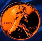 ​1957 Lincoln Wheat Penny 1C Proof PR Gem Red RD Copper US Mint Vintage Coin