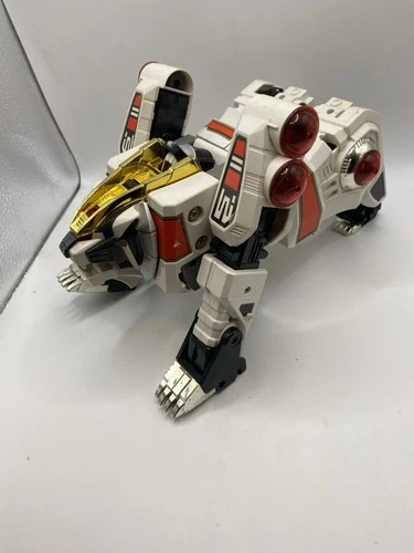 Vintage Bandai 90's Power Rangers White Tigerzord Action Figure Toy READ!