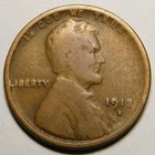 1913 S Lincoln Wheat Cent G-VG   Actual Coin Pictured - Not Cleaned