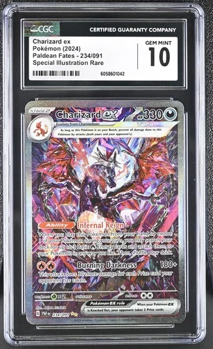 Pokémon 2004 Charizard ex Special Illustration Rare Paldean Fates #234 CGC 10