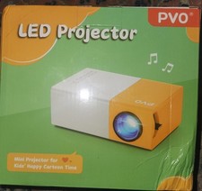Mini Projector, PVO Portable Projector for Cartoon, Kids Gift, Outdoor Movie...