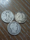 1920-S Walking Liberty Half Dollar, 1949 Half And 1900 Barber Silver Lot