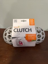 BOON Clutch Dishwasher Basket Gray  White Holds Sippy Cups  Baby Bottles NEW