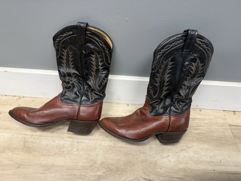 Botas Tony Lama Vintage Hombre H9805 Marrón/Negro Talla 9EE Foto 4 de 4