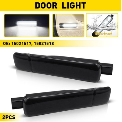 Smoked White LED Door Courtesy Lamp For 1995-2006 Tahoe Yukon Silverado Sierra