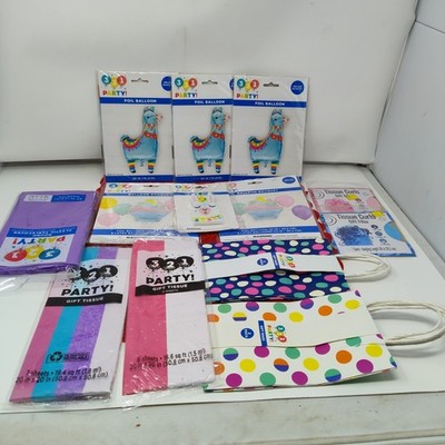 13X Llama Party Supplies Kids Birthday Decorations Tableware 