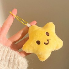Plush star keychain pendant ornament