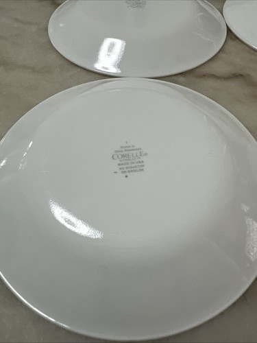 8 Corelle Vitrelle Squared 6 3/4" Bread & Butter Plates Green Brown Blue Squares - Picture 16 of 22