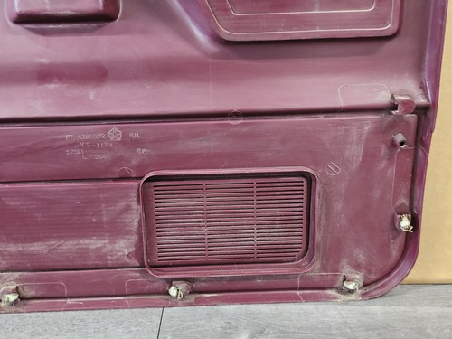 1987-1993 Dodge Ramcharger D100 D150 Front Door Panel Set Maroon w/crank Window - Picture 22 of 24