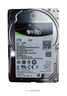 Seagate EXOS 7E2000 ST2000NX0263 2TB 7.2K 2.5'' SAS HDD V3 Enterprise HD Grade A