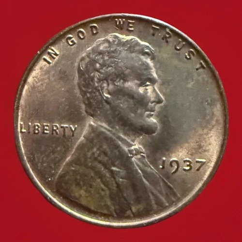 1937-P Choice Red BU Lincoln Wheat Cent “Best Value on eBay S&H W/Tracking 1525