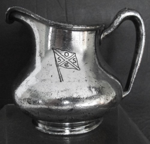 Savannah Line Ocean Steamship Co Silver Plate 10 oz. Cream or Milk Pitcher
