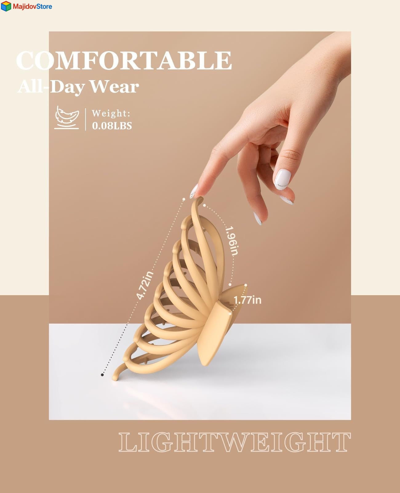 Hair Clips for Thick Hair, 4 Pack - Extra Large Hair Claw Clips for Women, 4.75"