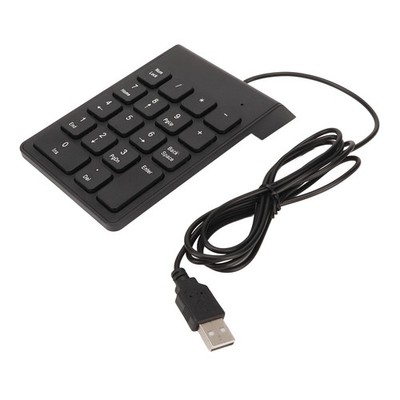 (2PCS) Wired Number Pad 18 Tasten USB Numeric -Tastatur Plug And Play