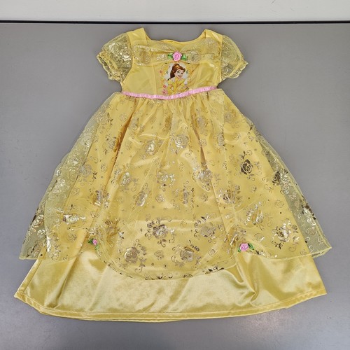 Lot Of 3 Disney Princess Nightgowns Size XS & 4T Moana Belle Christmas - Picture 8 of 12