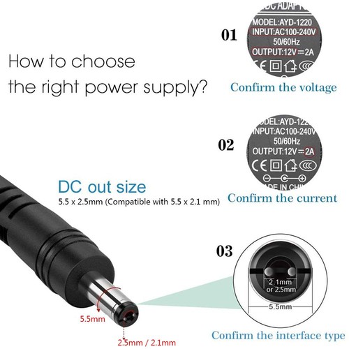 Mains Transformer 100-240V LED Strip UK Plug Power Supply AC/DC Adapter Charger - Picture 3 of 17