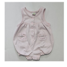 Vintage 90s Sesame Street Big Bird pink romper 100 cotton snap Newborn 0-3 M