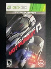 Need For Speed: Hot Pursuit Limited Edition Xbox 360 Instruction Manual Only