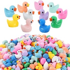 220 Pieces Mini Resin Ducks Tiny Duck for Garden Micro Landscape 11 Colors