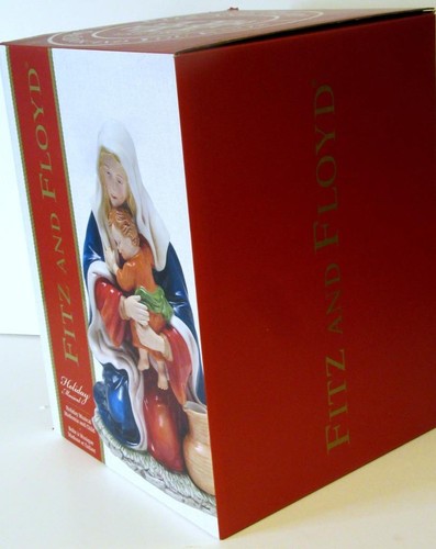 Fitz and Floyd Holiday Musical Madonna And Child O Holy Night NEW in BOX $180 - 第 9/13 張圖片