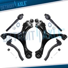 Front Lower Control Arms Ball Joint Tie Rods for 2012-2015 Honda Civic Acura ILX