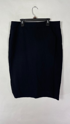 Jupe En Lin Liz Claiborne - Taille 8 - Noir - Vintage - Très Bon état