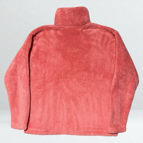 Eddie Bauer Fleece Pullover Women’s Large WR Quest Plush 2.0 1/4 Zip Pink Coral - Picture 2 of 4
