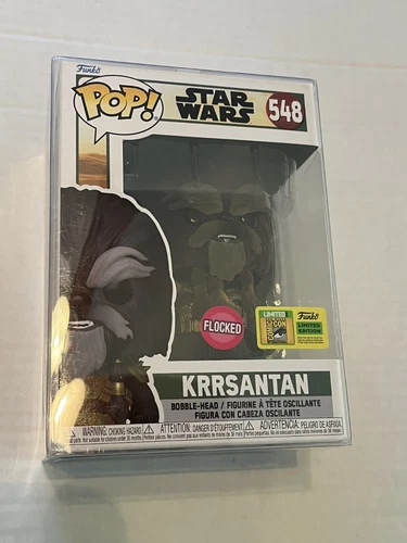FUNKO POP! STAR WARS KRRSANTAN FLOCKED EXCLUSIVE #548 WITH PROTECTOR