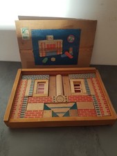 Gioco costruzioni in legno Vintage Epoca 1935 ca. (Vedi note) Vintage Wooden Toy