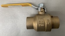 Boshart 0827C-12NL No Lead Brass Ball Valve Full Port 600CWP 1 1/4" CxC