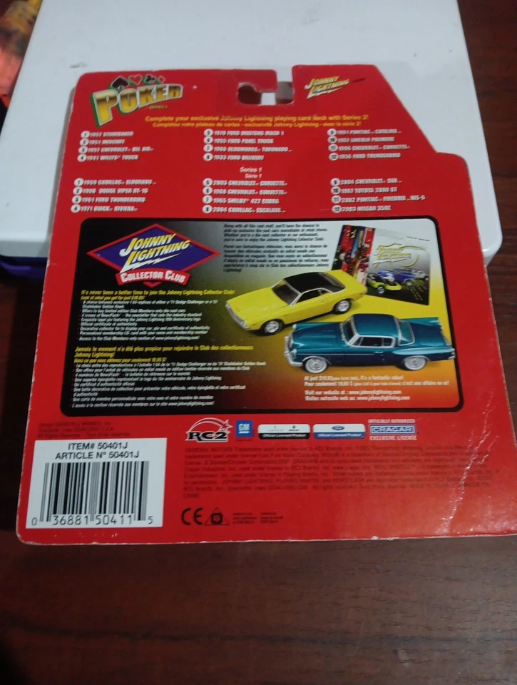 Johnny Lightning Poker Series II 1941 WILLYS TRUCK 1:64 White Lightning Chase - Image 3 of 3