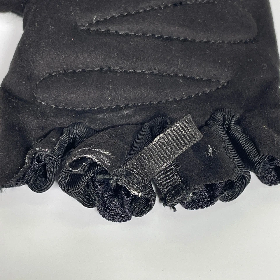 Adidas AEROREADY Negro Sin Dedos Rendimiento Ropa Activa Levantamiento Ciclismo Guantes Foto 4 de 4