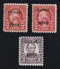 CKStamps: US Stamps Collection Canal Zone Scott#97 98 Mint H OG